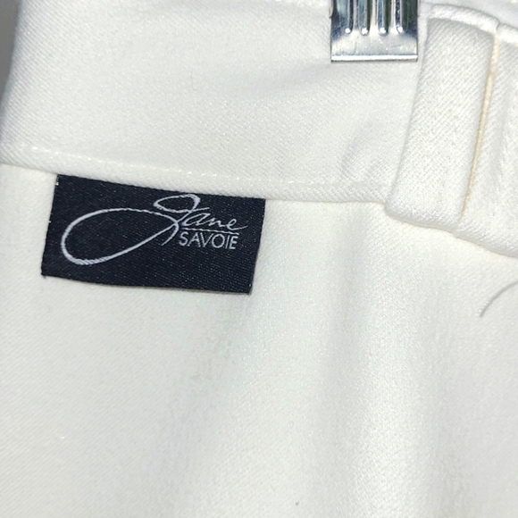 White breeches full seat Dressage Competition Pants Cream leather insert Stretch - Picture 3 of 9